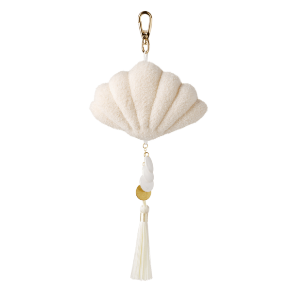 Seashell Scentsy Bag Charm Clip + Pink Pineapple & Sugar fragrance