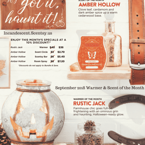 AMBER HOLLOW SCENTSY ROOM SPRAY