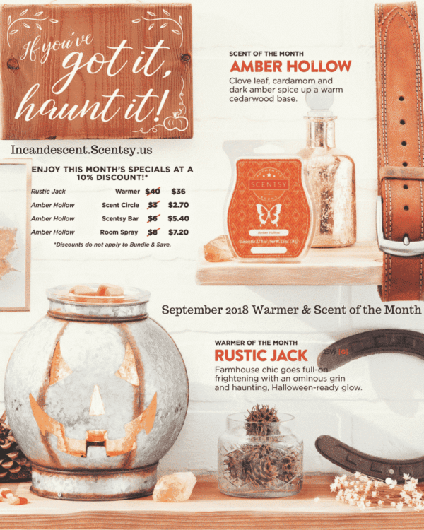 AMBER HOLLOW SCENTSY ROOM SPRAY