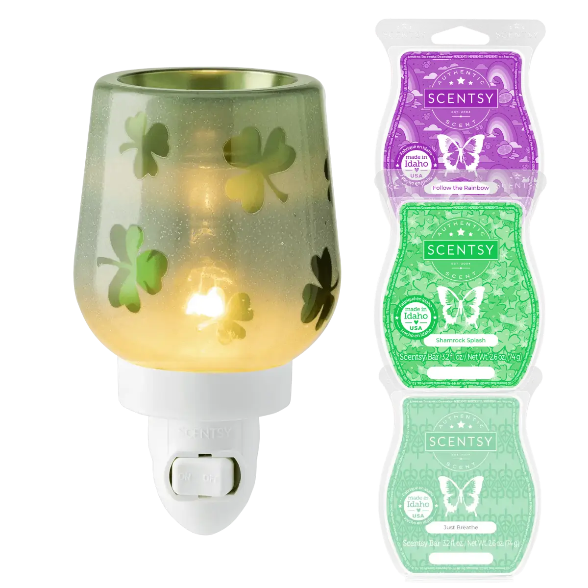 Shamrock Mini Scentsy Warmer Bundle | St. Patrick's Day