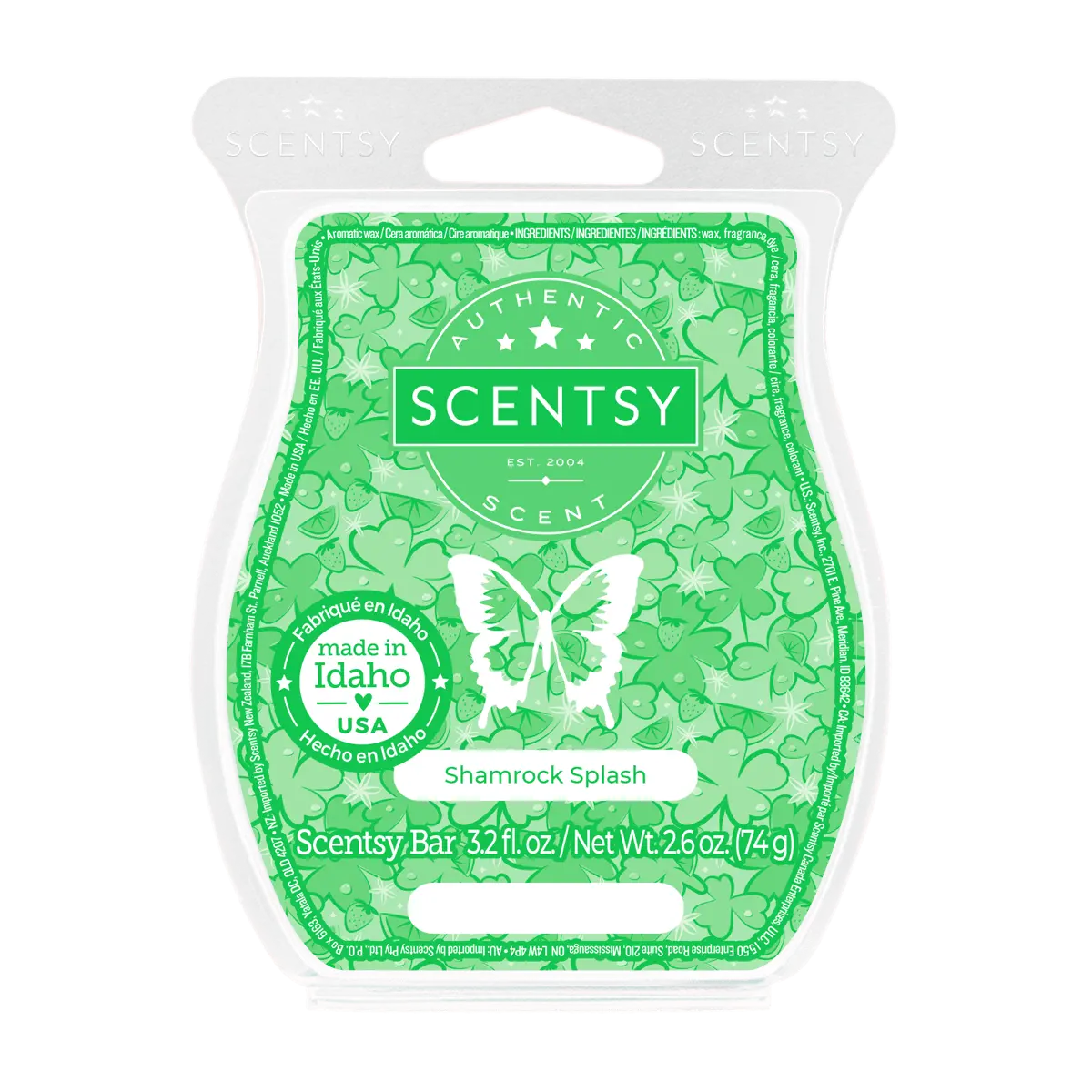 Shamrock Splash Scentsy Bar February 2024 Incandescent.Scentsy.us