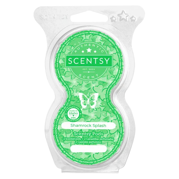 Shamrock Splash Scentsy Scent Pod February 2024 Incandescent.Scentsy.us