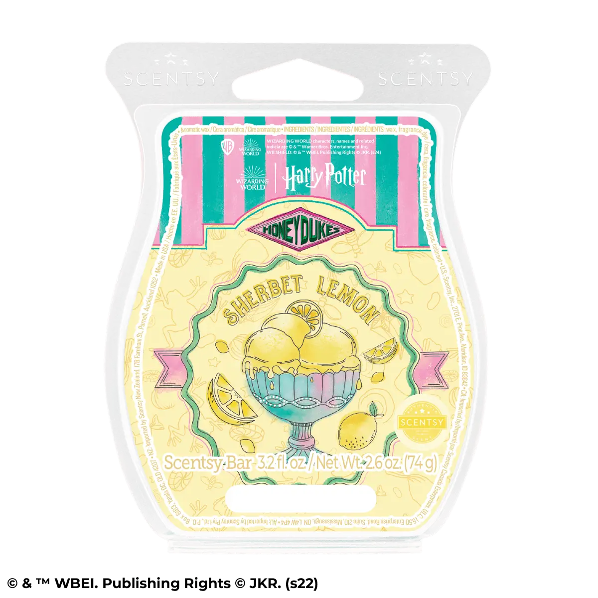 Sherbet Lemon Scentsy Bar | Harry Potter Honeydukes