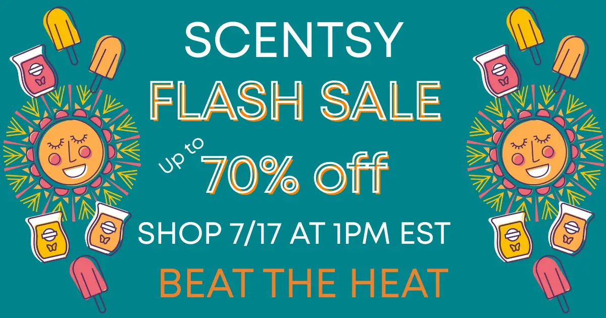 Scentsy Beat the Heat Flash Sale July 2025 | Shop 7/17