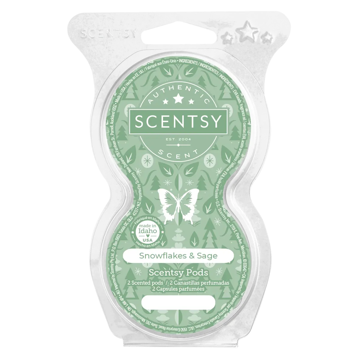 Snowflakes & Sage Scentsy Pods