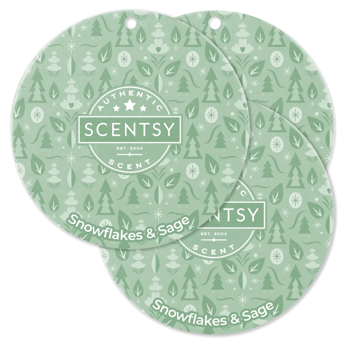 Snowflakes & Sage Scentsy Scent Circle 3 Pack