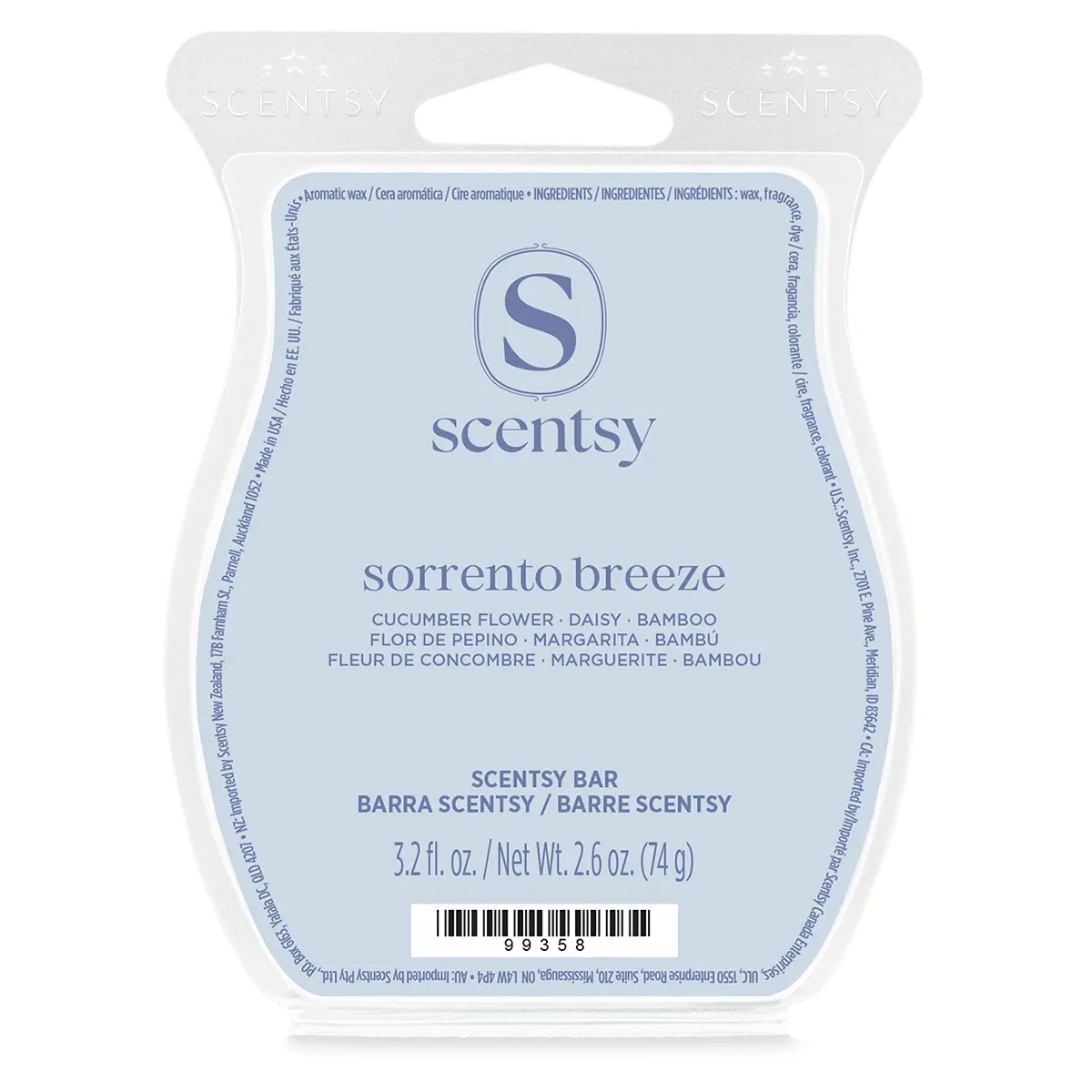 Sorrento Breeze Scentsy Bar (1) Sorrento Breeze Scentsy Wax Bar