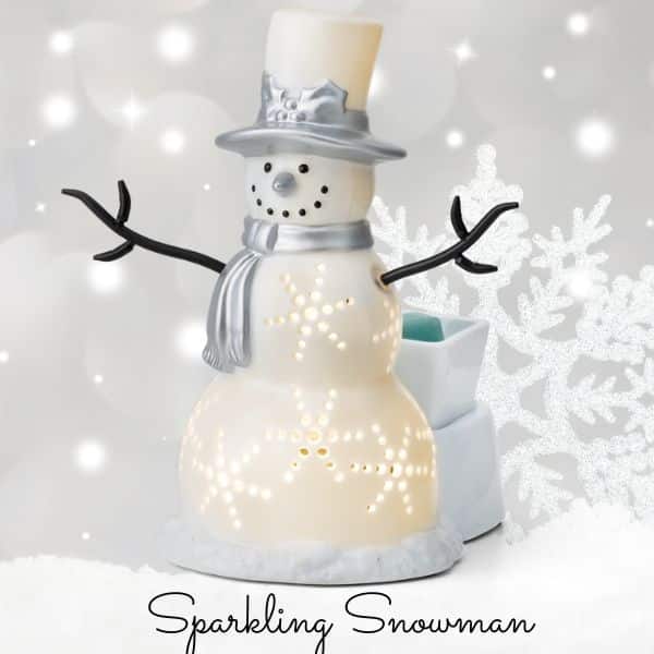 Sparkling Snowman Scentsy Warmer 1