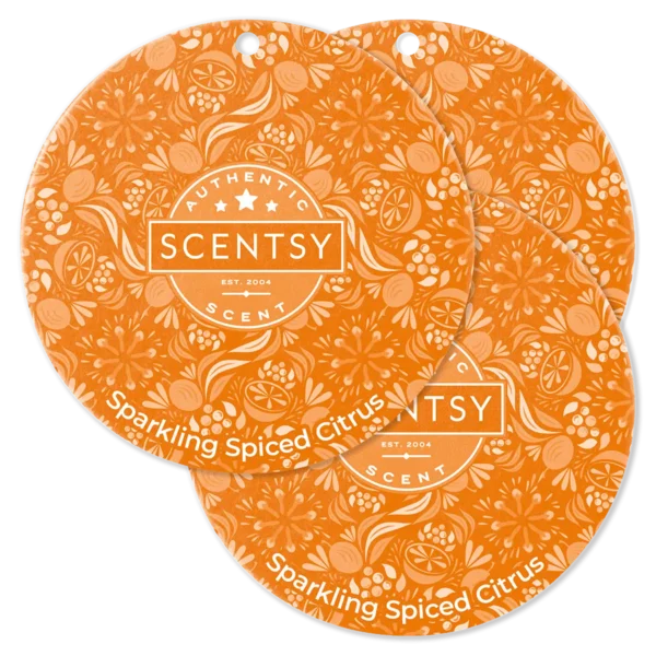 Sparkling Spiced Citrus Scentsy Scent Circle 3 Pack
