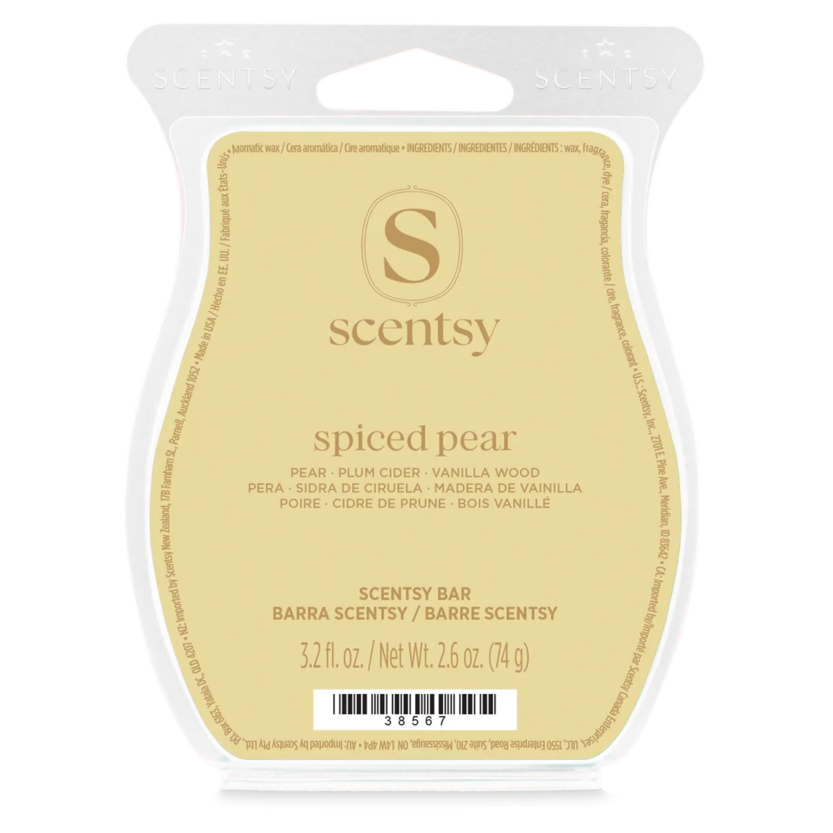 Spiced Pear Scentsy Bar - September 2026 BBMB