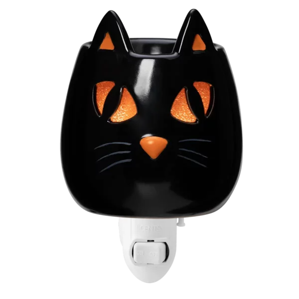 Spooky Stare Mini Scentsy Warmer 1 Spooky Stare Black Cat Mini Scentsy Warmer