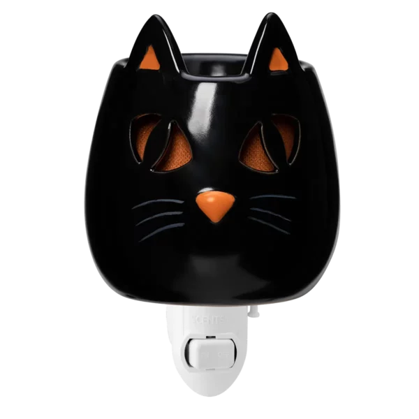 Spooky Stare Black Cat Mini Scentsy Warmer
