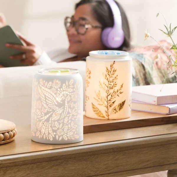 Etched Hummingbird Scentsy Warmer