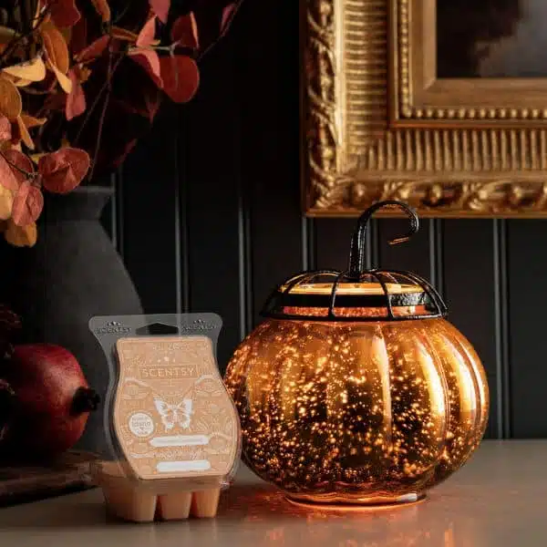 Starry Pumpkin Scentsy Warmer October 2023 Incandescent.Scentsy.us