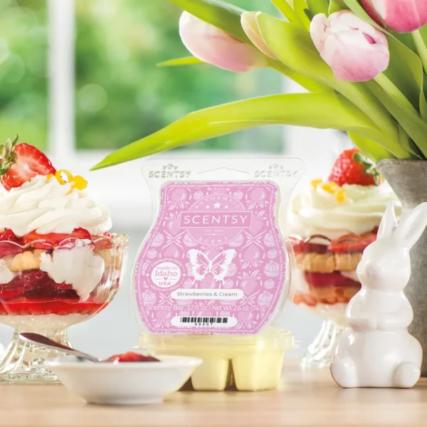 Strawberries &Amp; Cream Scentsy Bar - Stylized 1 Strawberries & Cream Scentsy Bar | March 2025