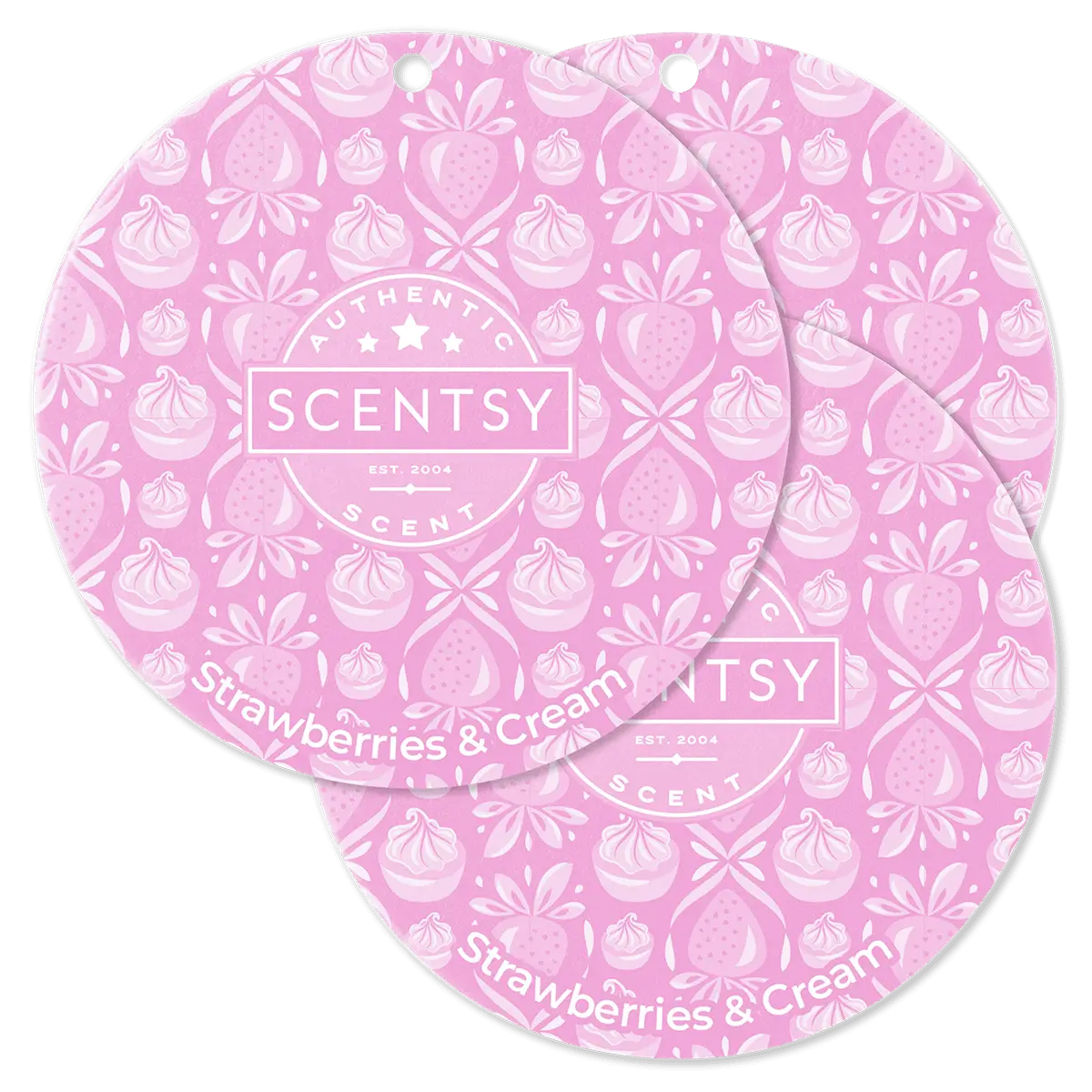 Strawberries & Cream Scentsy Scent Circle 3 Pack | March 2025