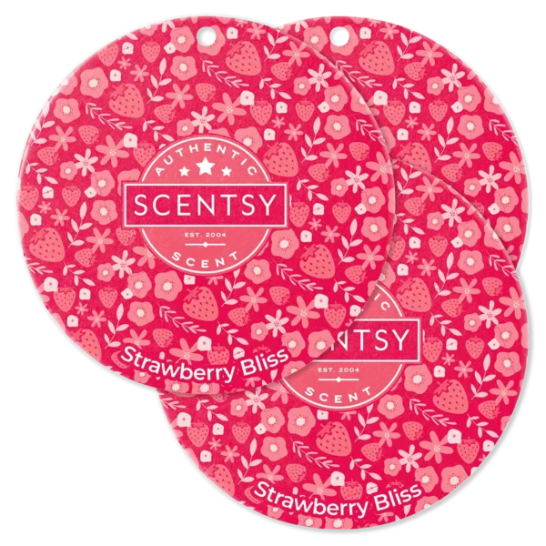Strawberry Bliss Scentsy Scent Circle 3 Pack
