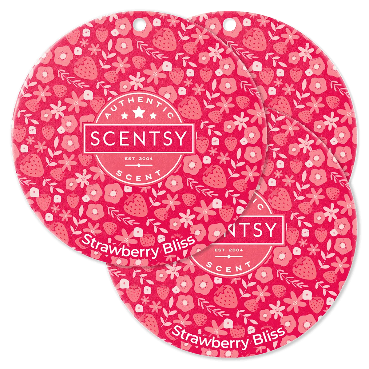 Strawberry Bliss Scentsy Scent Circle 3 Pack