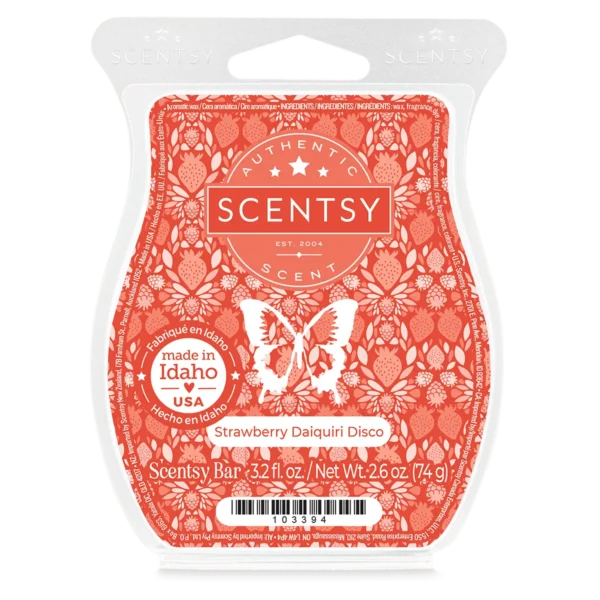 Strawberry Daiquiri Disco Scentsy Wax Bar | Let's Dance
