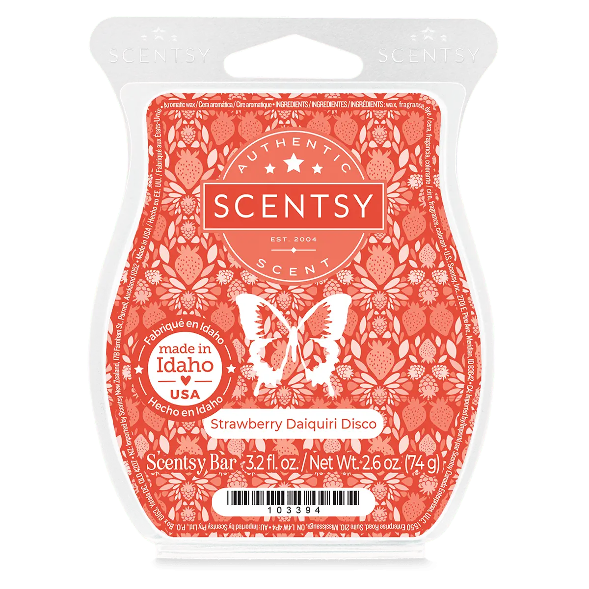 Strawberry Daiquiri Disco Scentsy Wax Bar | Let's Dance