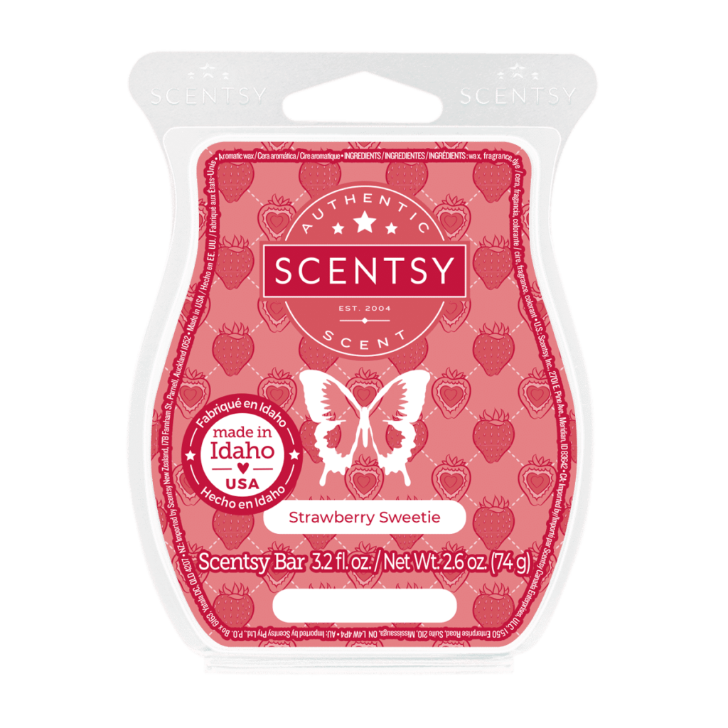 Strawberry Sweetie Scentsy Bar BBMB January 2024 Incandescent
