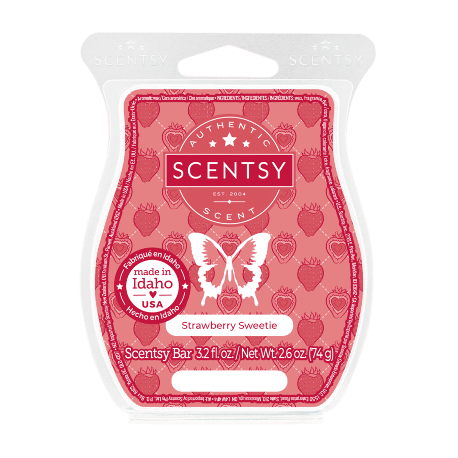 Strawberry Sweetie Scentsy Bar BBMB January 2025 Incandescent