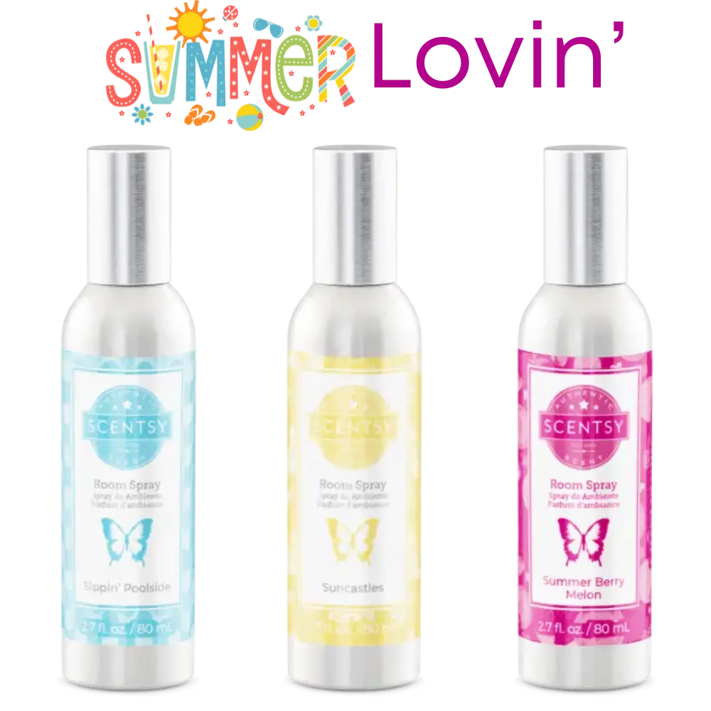 Summer Lovin' Scentsy 3 Room Spray Bundle