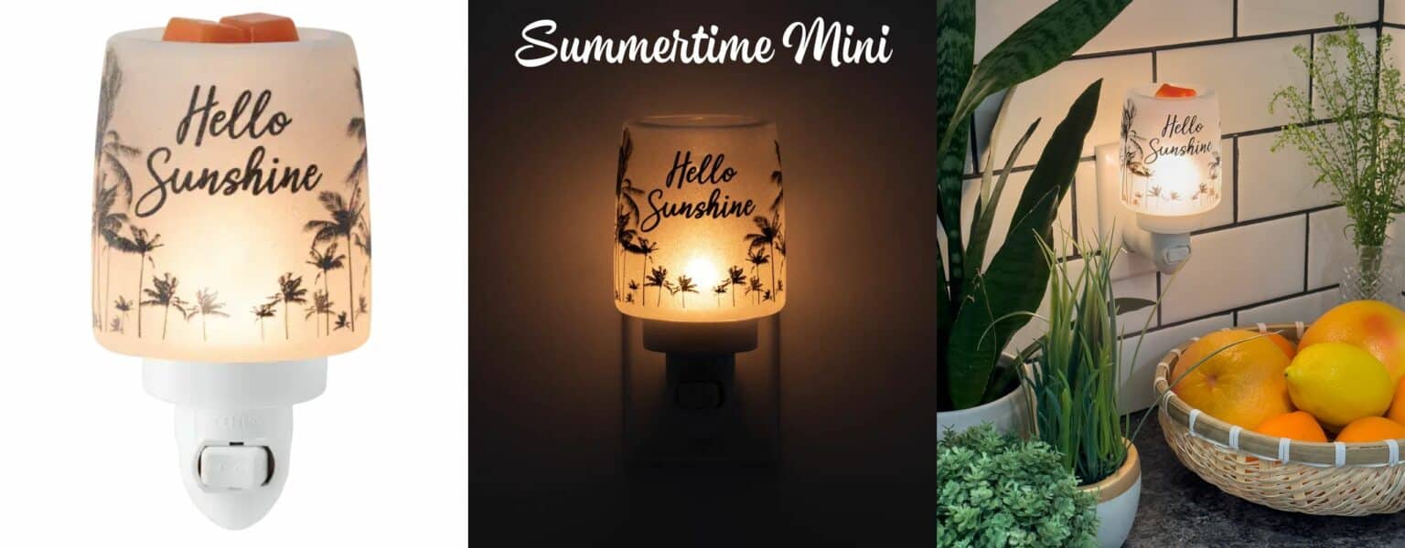 Summertime Mini Scentsy Warmer Hello Sunshine