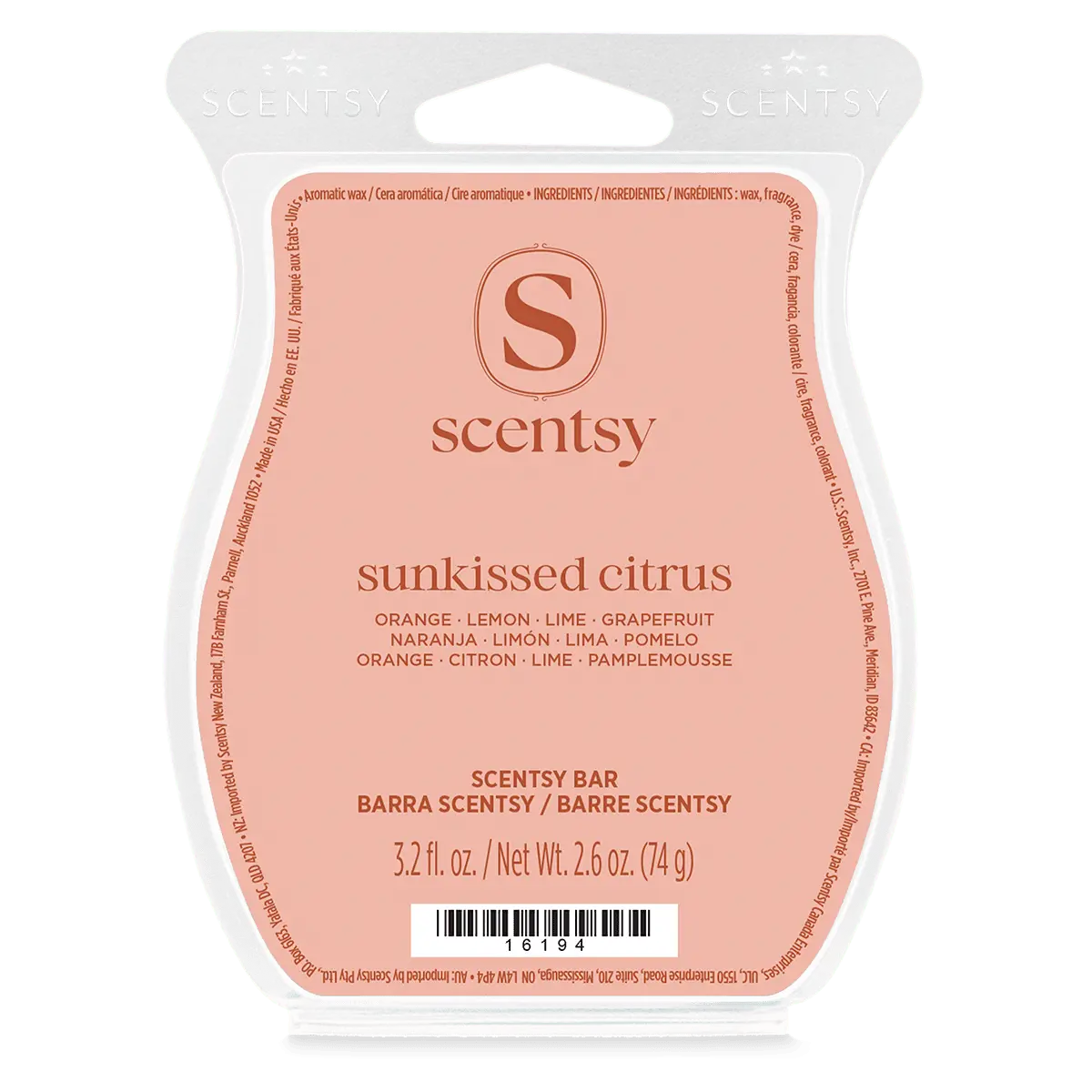 Sunkissed Citrus Scentsy Bar Sunkissed Citrus Scentsy Wax Bar