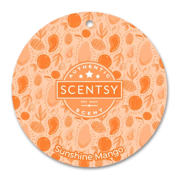 Sunshine Mango Scentsy Scent Circle April 2024 Incandescent.Scentsy.us