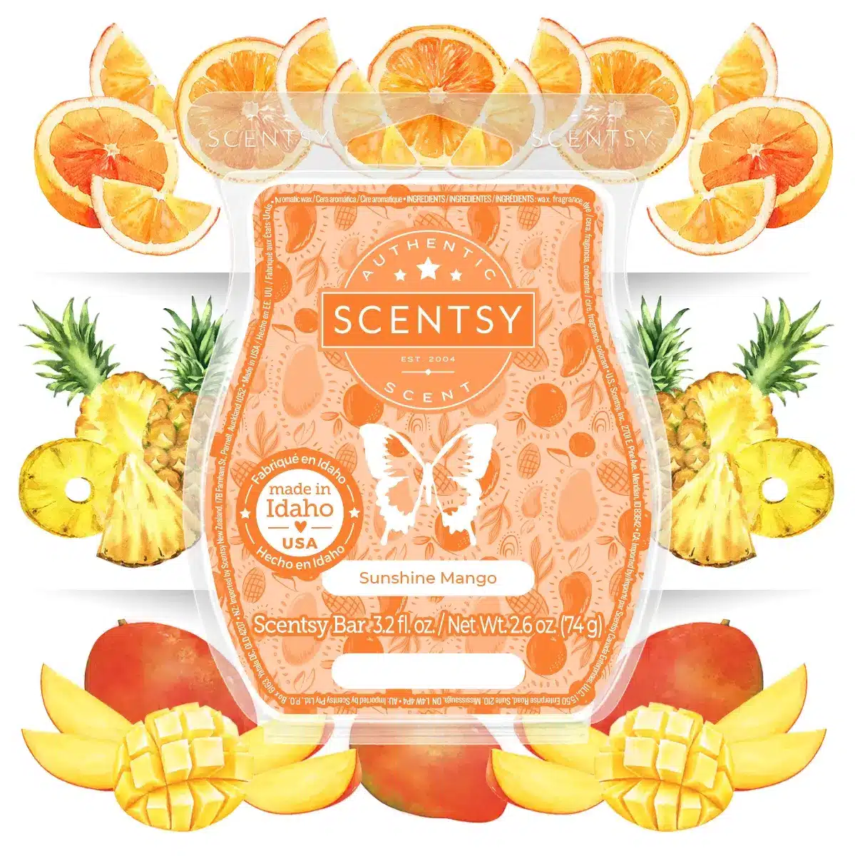 Scentsy April 2024 Warmer & Scent of the Month - Rainbow Warmer + Sunshine Mango