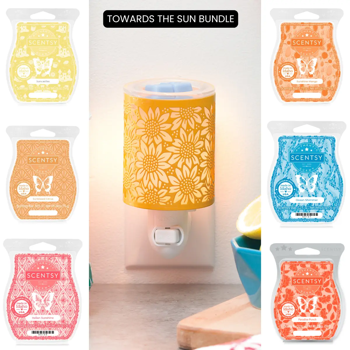 Towards the Sun Scentsy Warmer & Wax Bundle