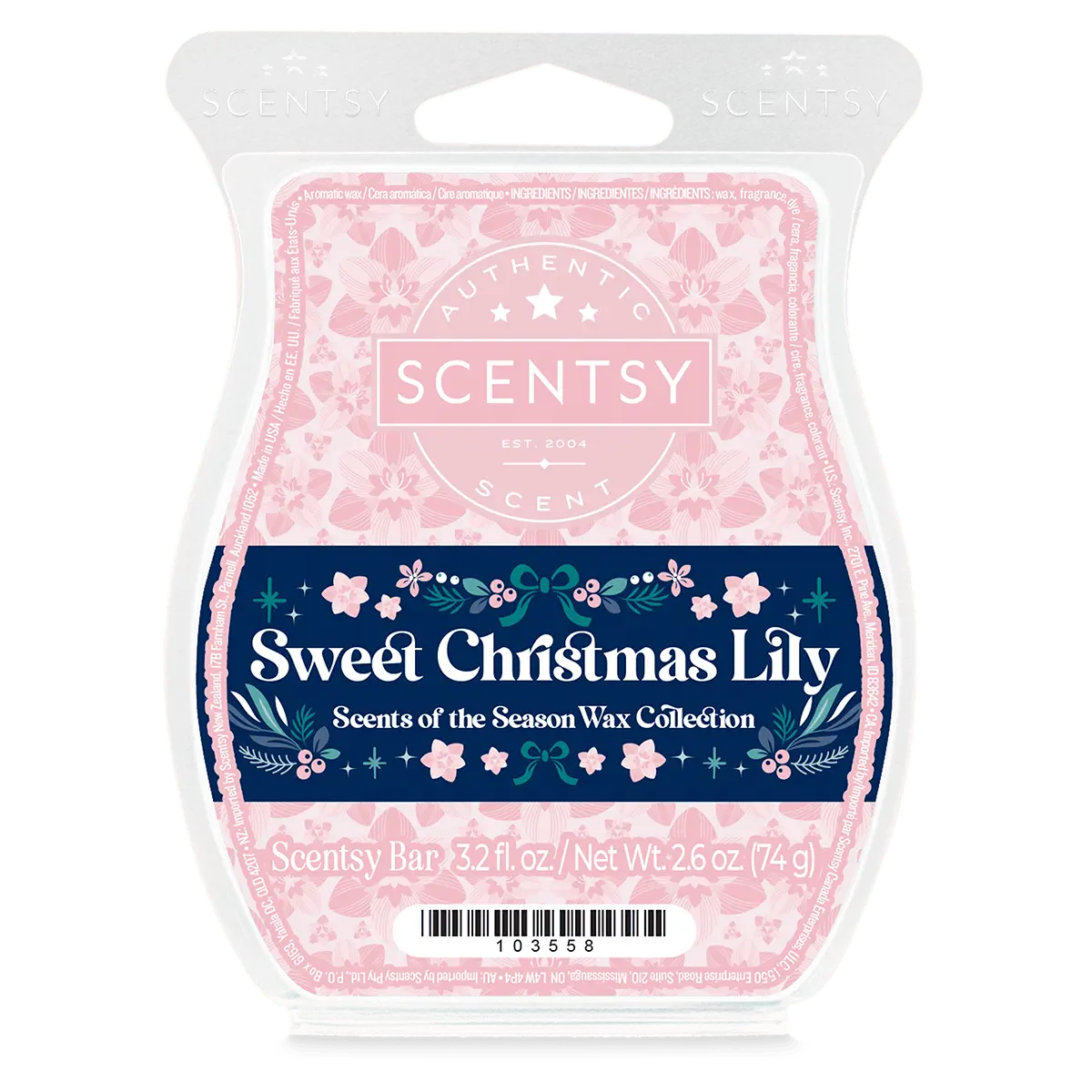 Sweet Christmas Lily Scentsy Wax Bar | Scents of the Season 2025