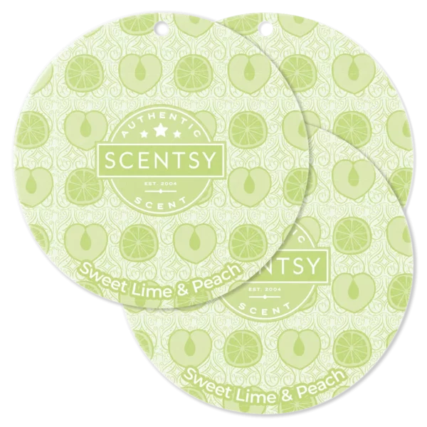 Sweet Lime & Peach Scentsy Scent Circle 3 Pack