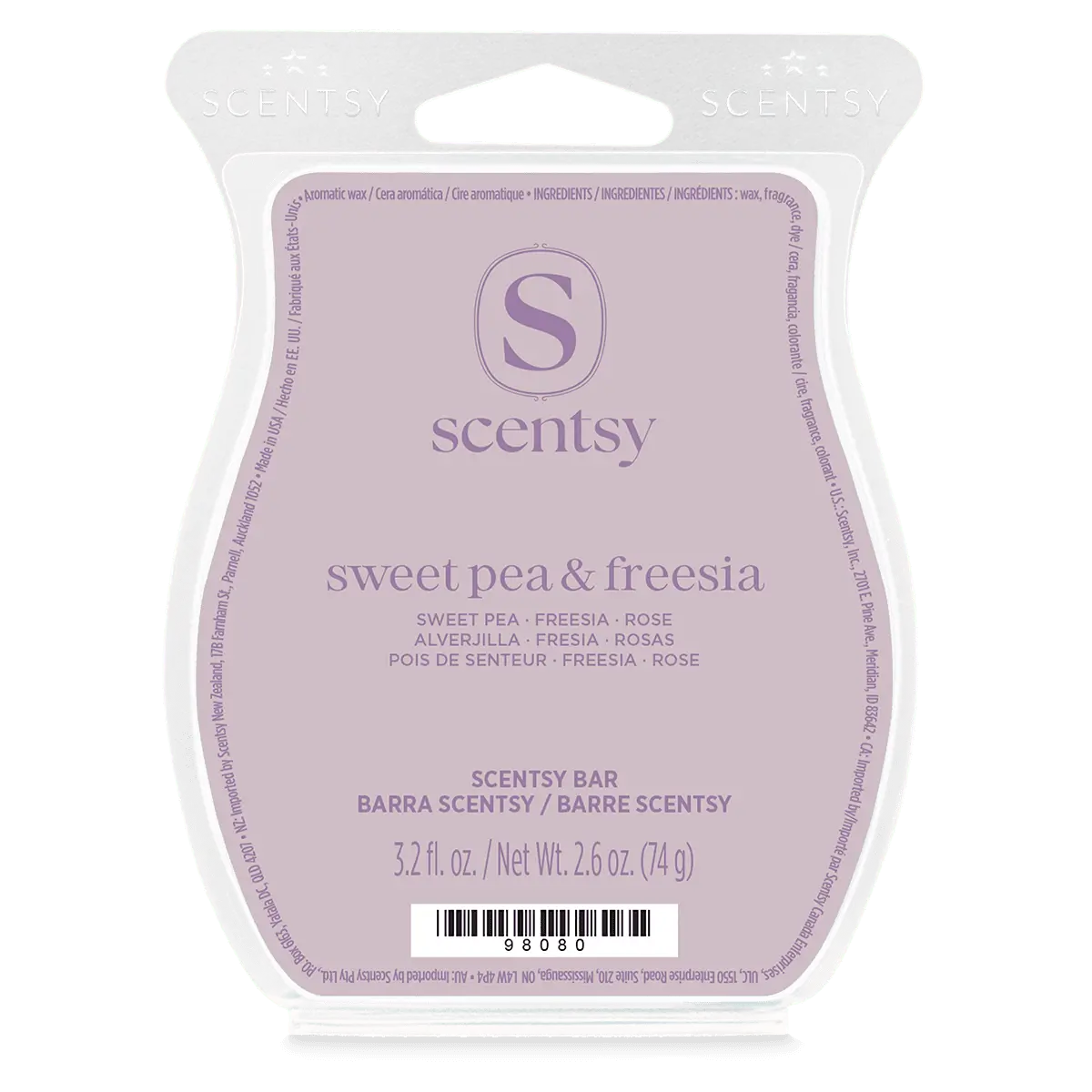 Sweet Pea &Amp; Freesia Scentsy Bar (1) Sweet Pea & Freesia Scentsy Wax Bar