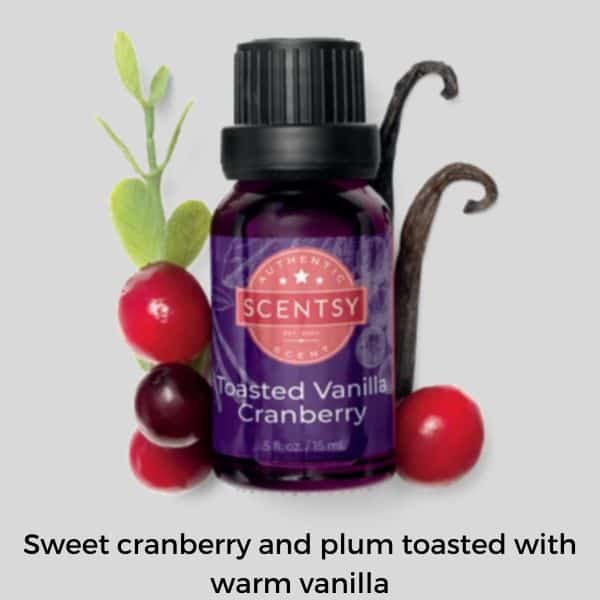 Sweet cranberry and plum toasted with warm vanilla