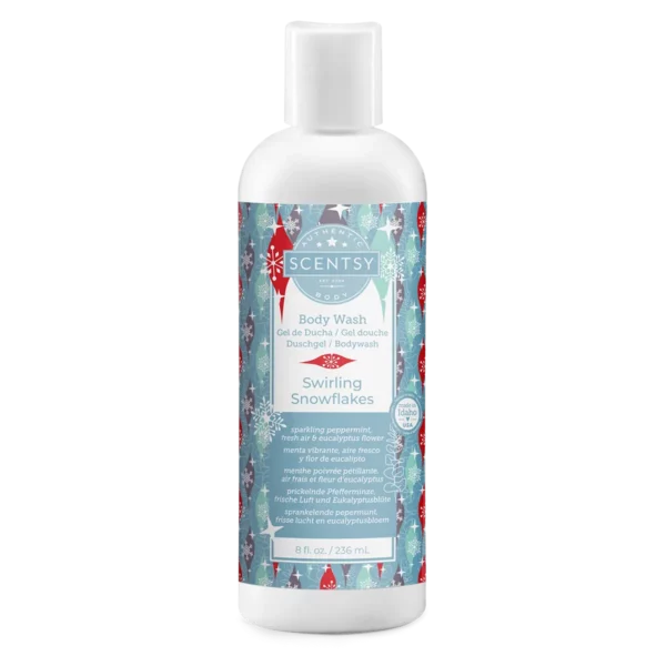 Swirling Snowflakes Scentsy Bath Soak & Body Care Bundle