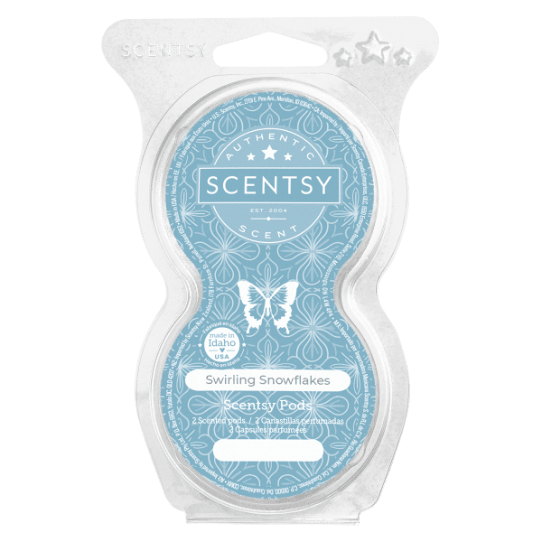 Swirling Snowflakes scentsy pods