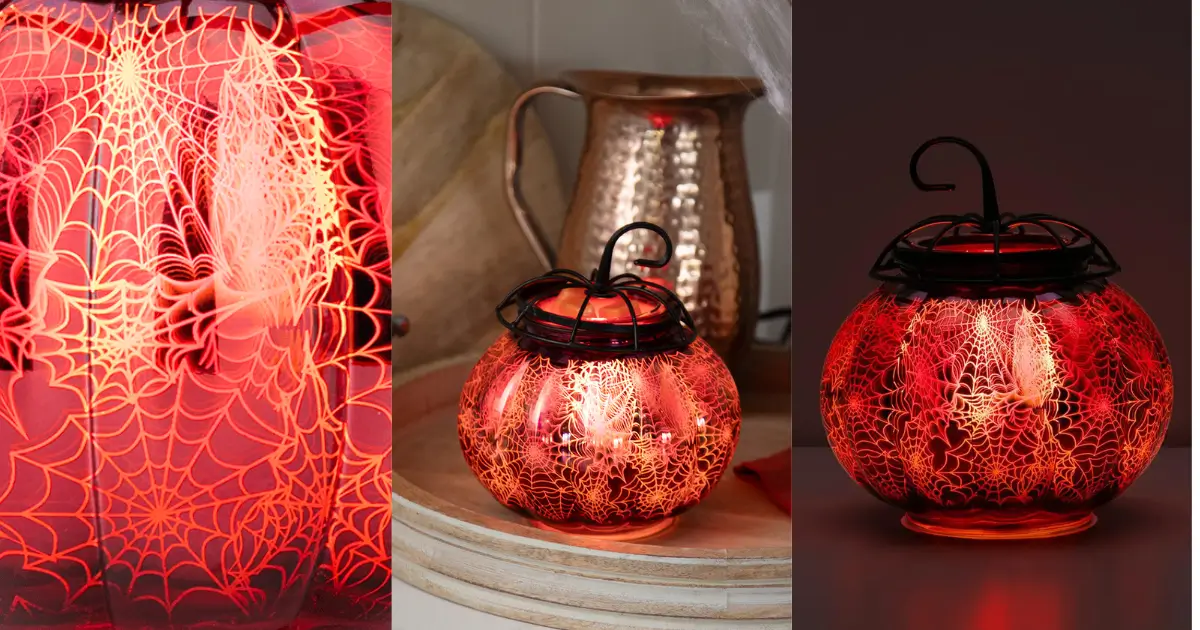 Tangled Web Pumpkin Scentsy Warmer