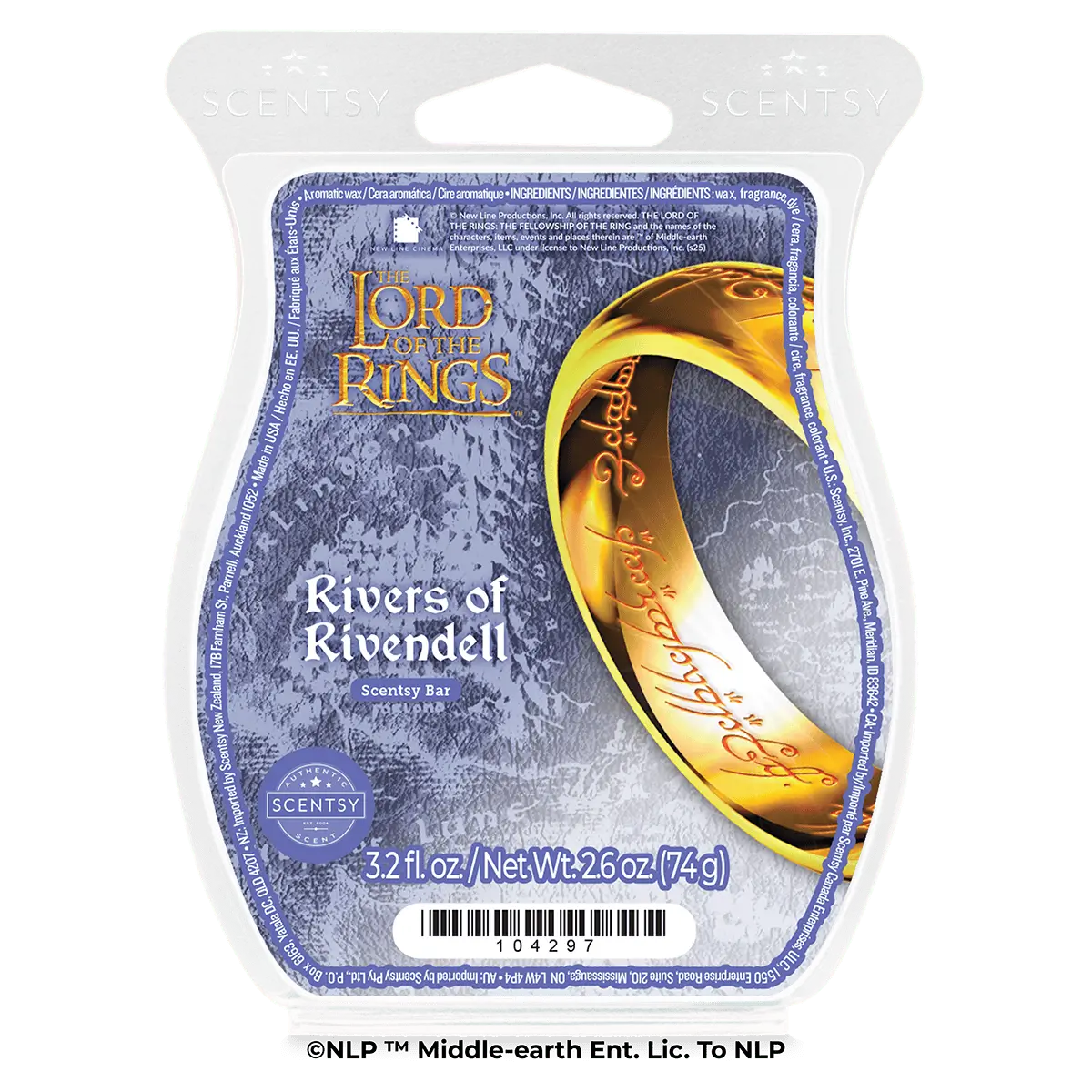 The Lord of the Rings: Rivers of Rivendell Scentsy Bar