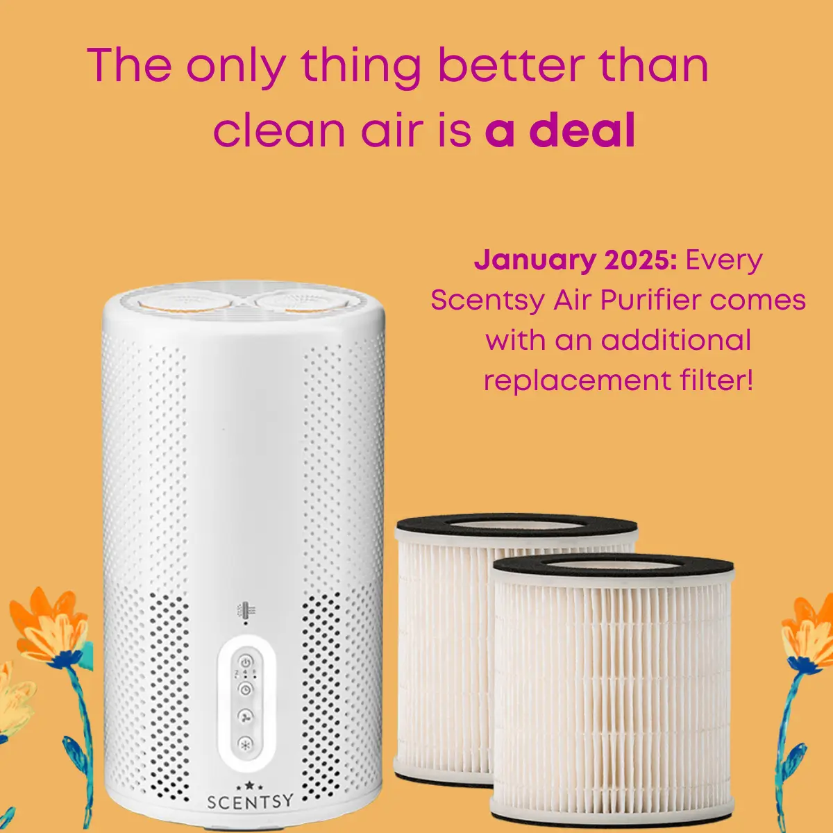 Scentsy Air Purifier January 2025 Special - Additional Air Filter
