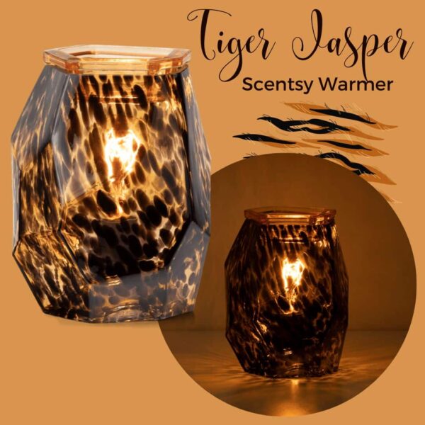 Tiger Jasper Scentsy Warmer Styled