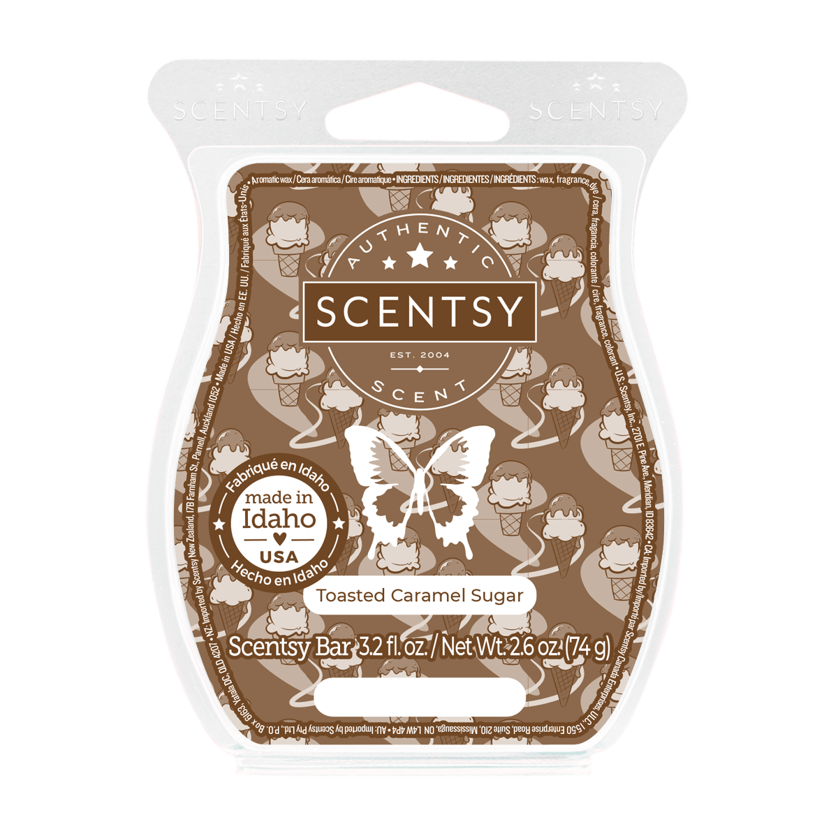 Toasted Caramel Sugar Scentsy Bar BBMB January 2024
