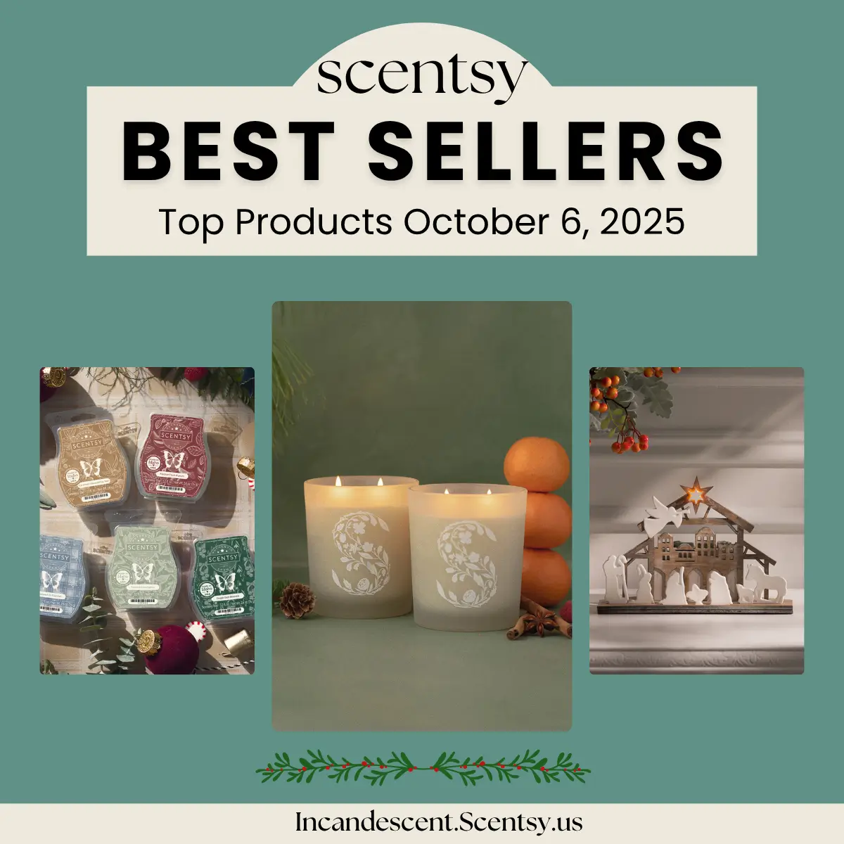 Scentsy Top Sellers - Week of October 6, 2025