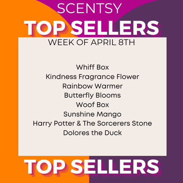 Scentsy Top Sellers - Week of April 8, 2024