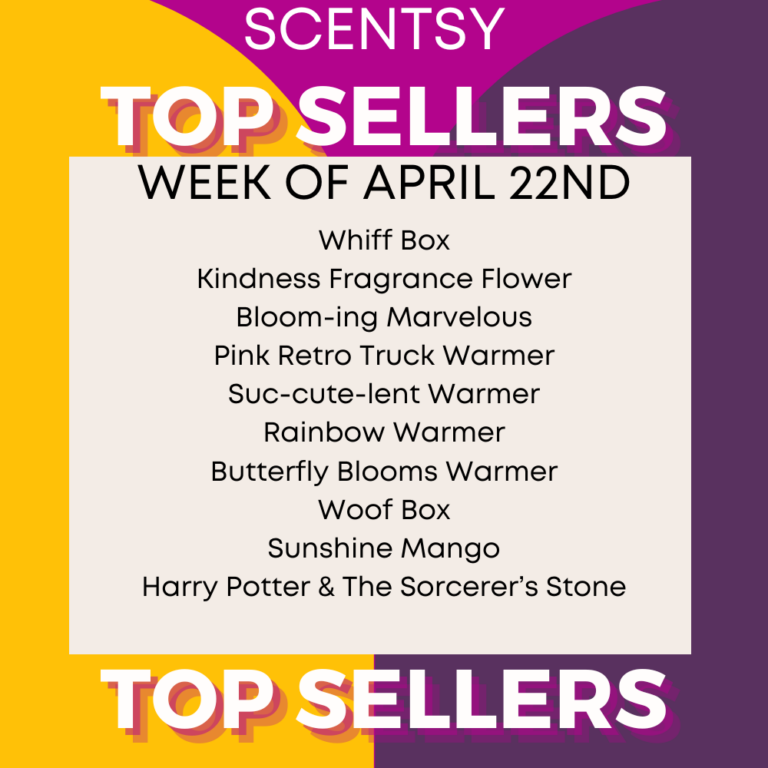 Scentsy Top Sellers - Week of April 22, 2024