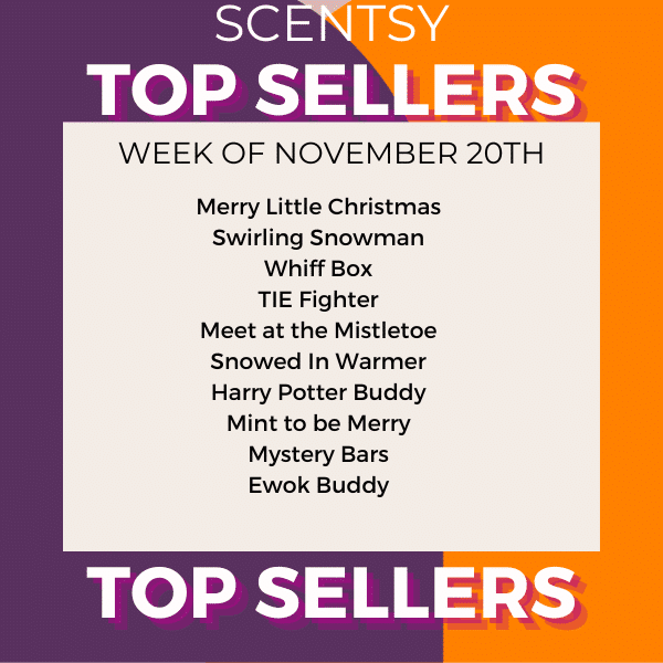 Scentsy Top Sellers - Week of 11/20/23