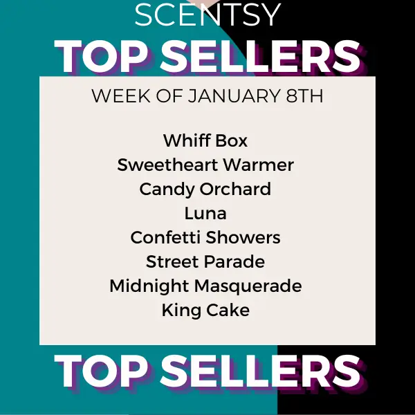 Scentsy Top Sellers - Week of January 8, 2024