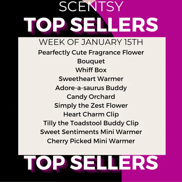 Scentsy Top Sellers - Week of January 15, 2024