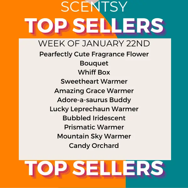 Scentsy Top Sellers - Week of January 22, 2024